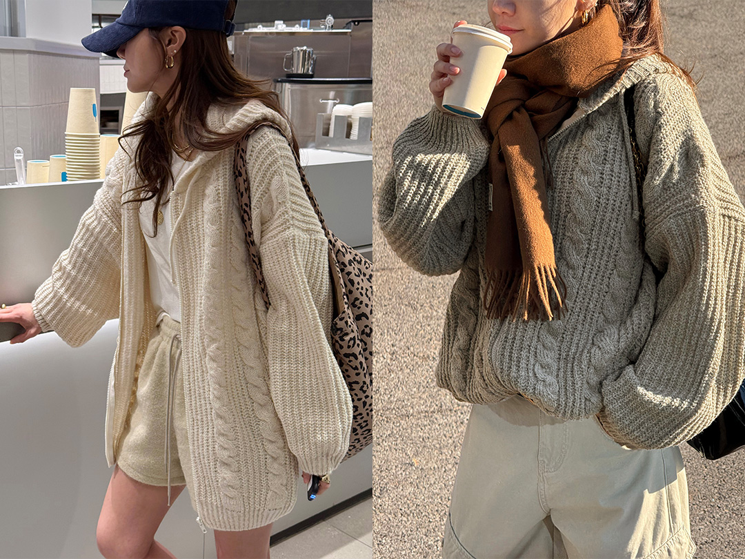 에빌코 후드니트집업