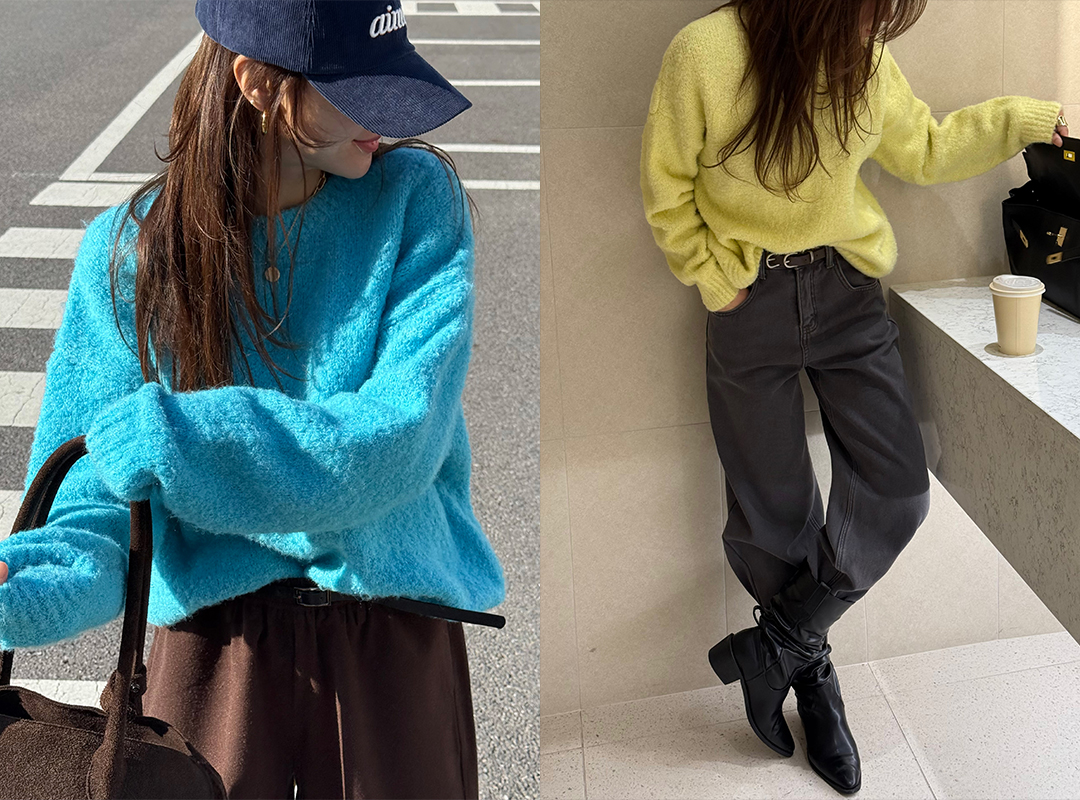 도키모 부클라운드오버핏니트