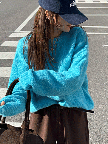 도키모 부클라운드오버핏니트