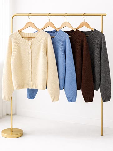 먼키프 니트가디건