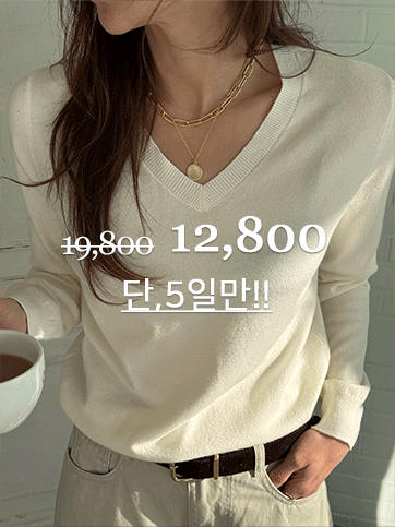 에온브 브이넥니트