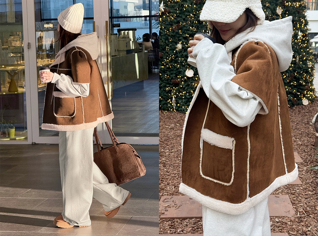 비벨터 무스탕자켓