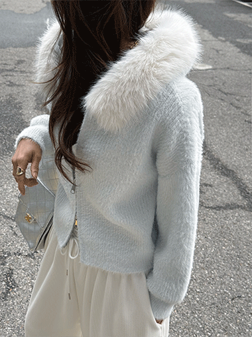 소데브 후드퍼니트집업