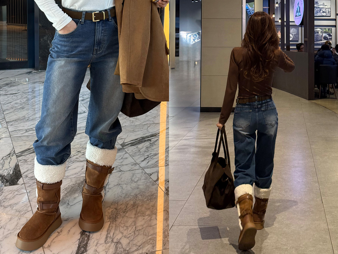 루하벤 기모데님팬츠