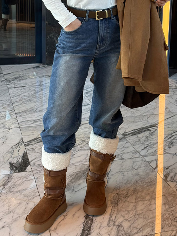 루하벤 기모데님팬츠