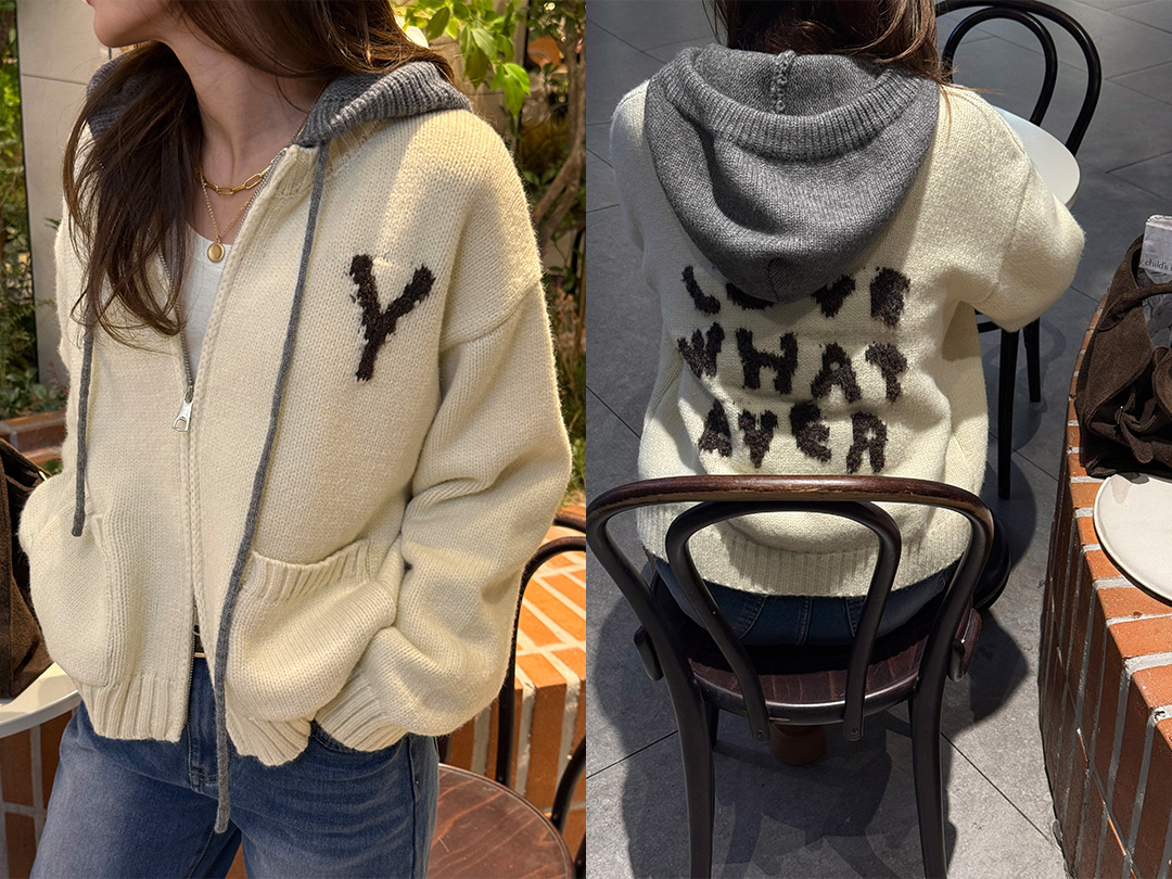 르레버 후드니트집업