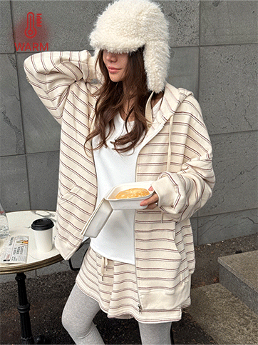 와핀드 기모후드집업