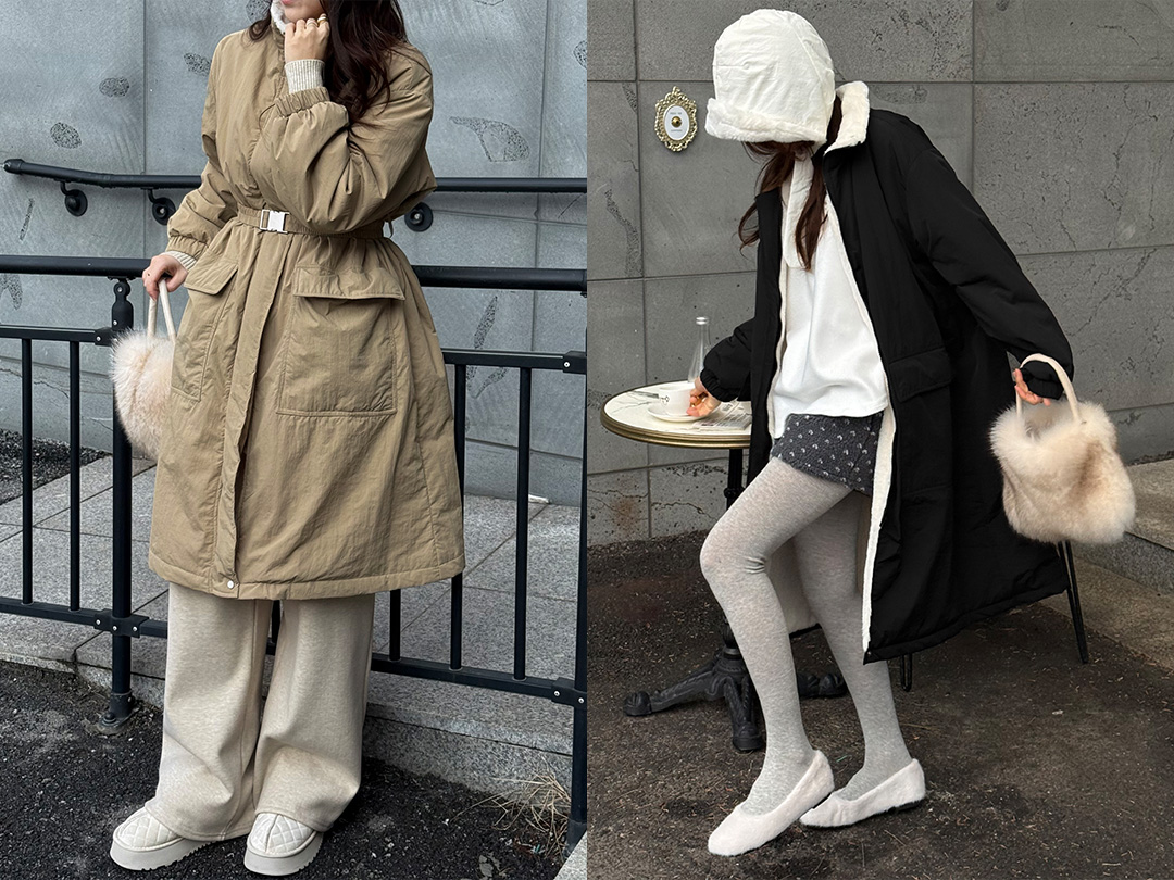 포렝드 벨트안감퍼롱점퍼