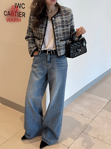 레히드 기모데님팬츠