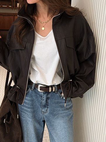 페텐스 스트링레더자켓