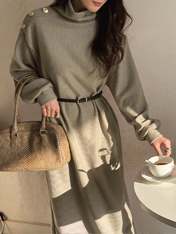 너멜포 벨트폴라원피스