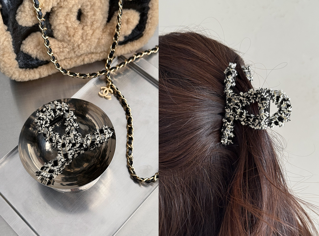 레노민 트위드헤어집게핀