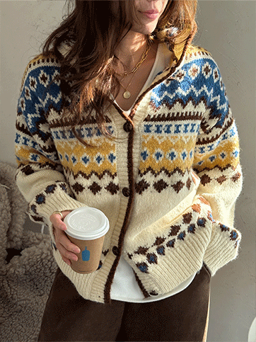 버헨드 노르딕후드가디건