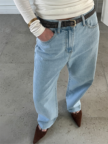 세폰브 밑단컷팅데님팬츠(H01)