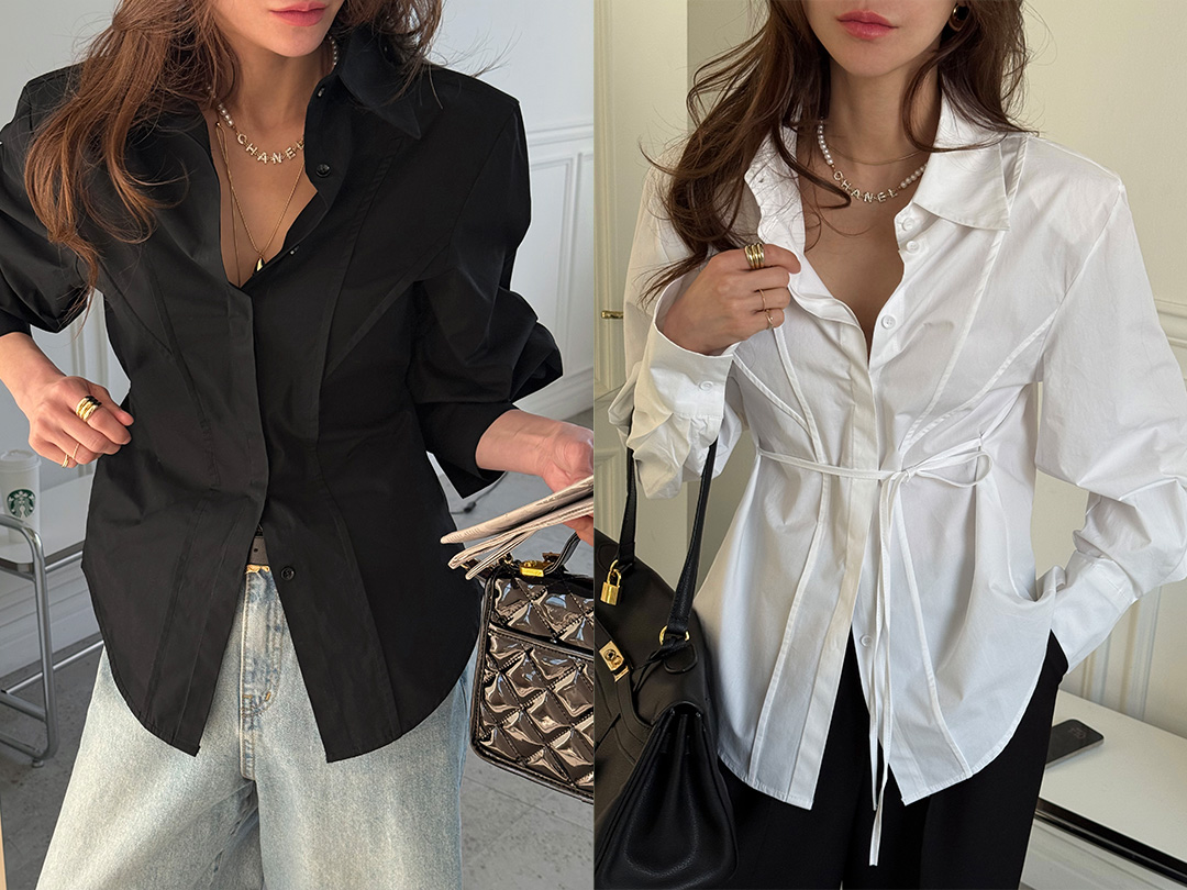 루벨코 끈패드셔츠