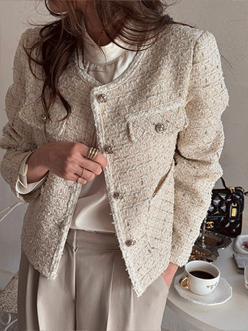 누킨프 트위드자켓