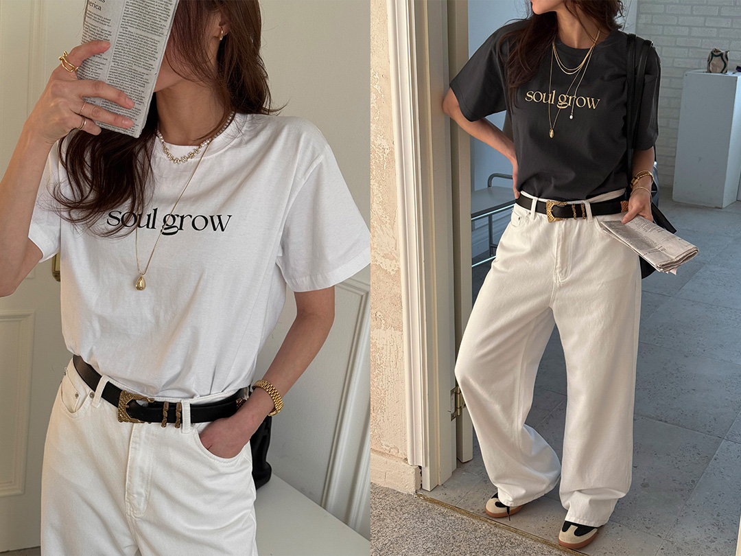 누몬브 나염반팔티