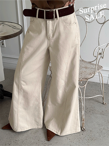 조벨커 벨트와이드팬츠