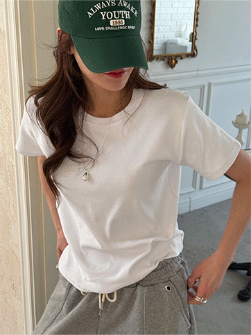 스와베 라운드반팔티(H02)