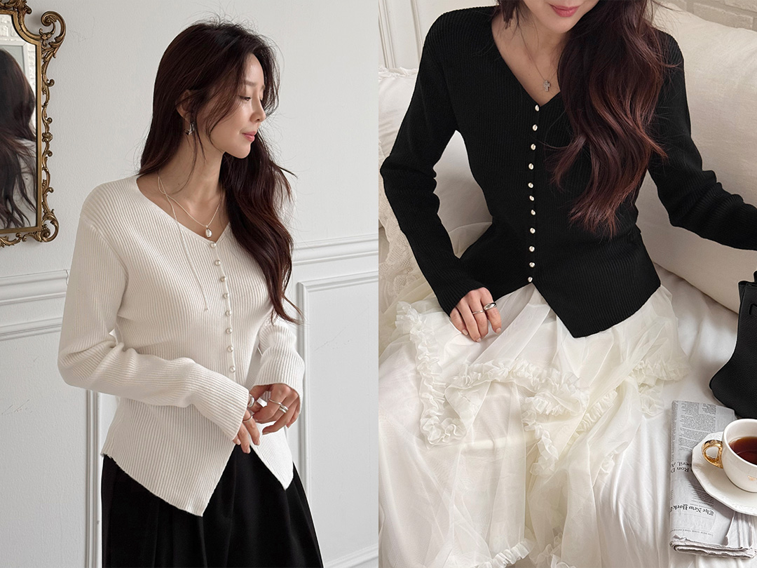 레쥬브 셔링니트가디건