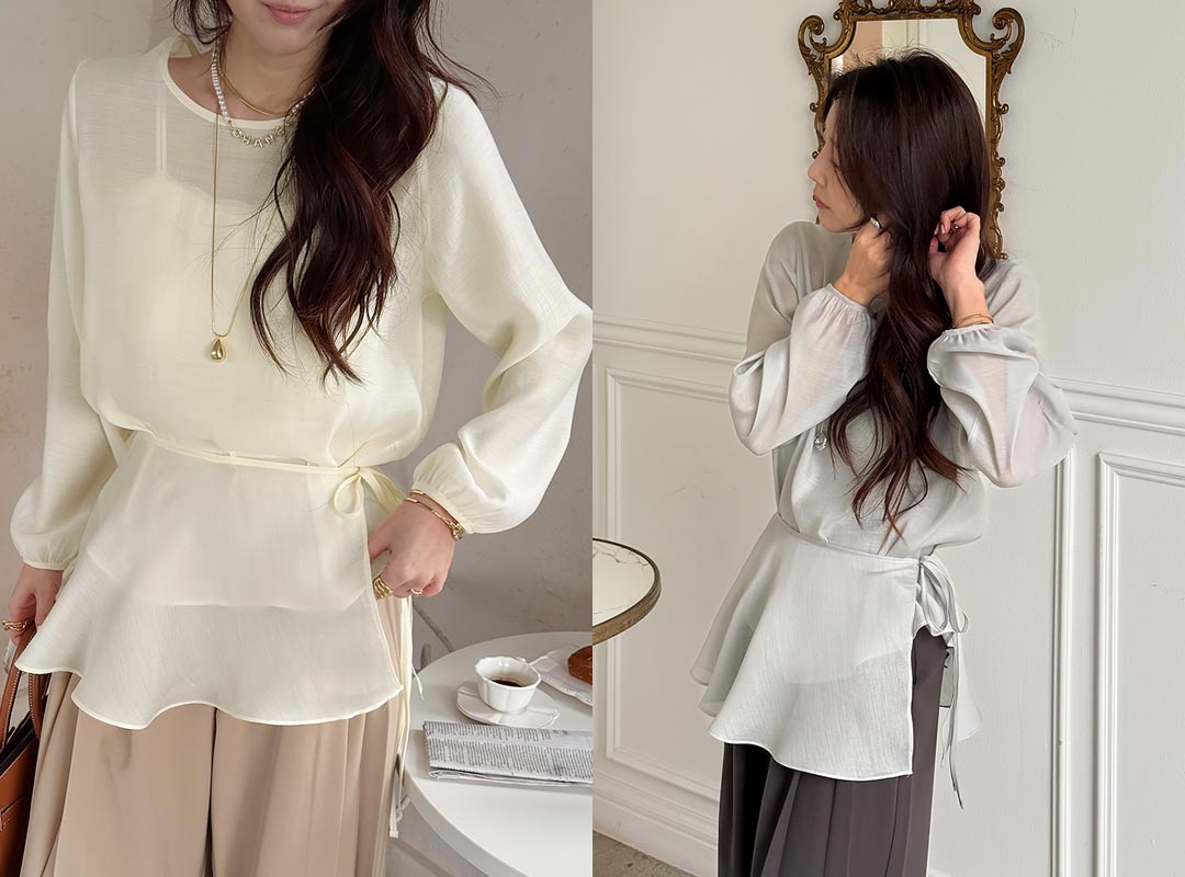 리쎄브 블라우스레이어드세트