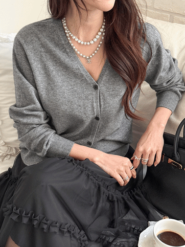 비쏠크 브이넥니트가디건(H02)