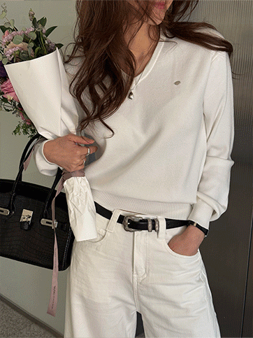 산알프 브이넥니트