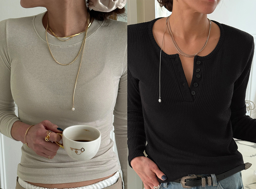 류호스 담수진주목걸이