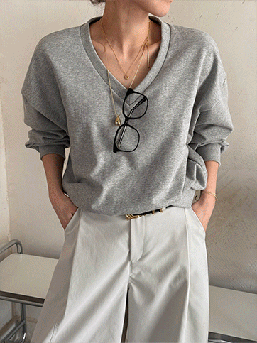 포치하 브이넥맨투맨(H02)