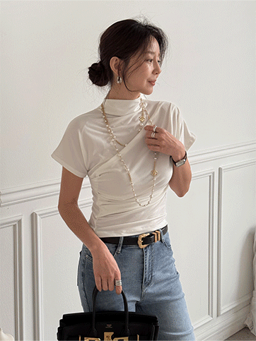 테호파 핀턱반목반팔티(H02)