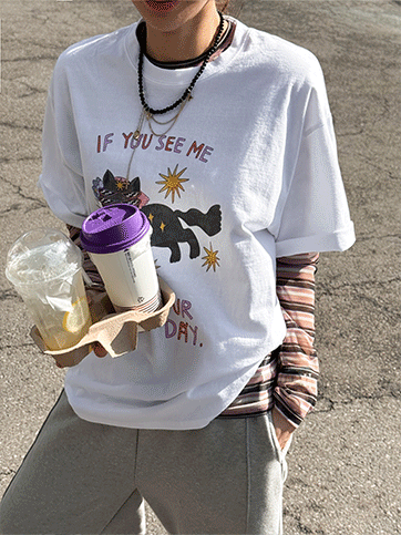 수르벨 나염반팔티