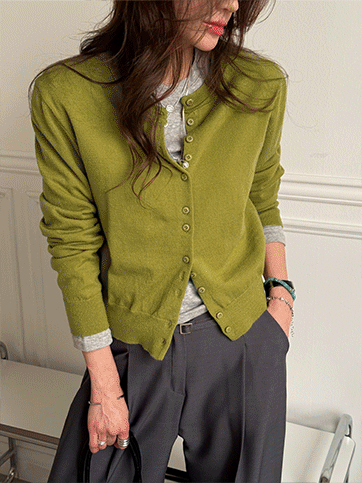 도민트 니트가디건