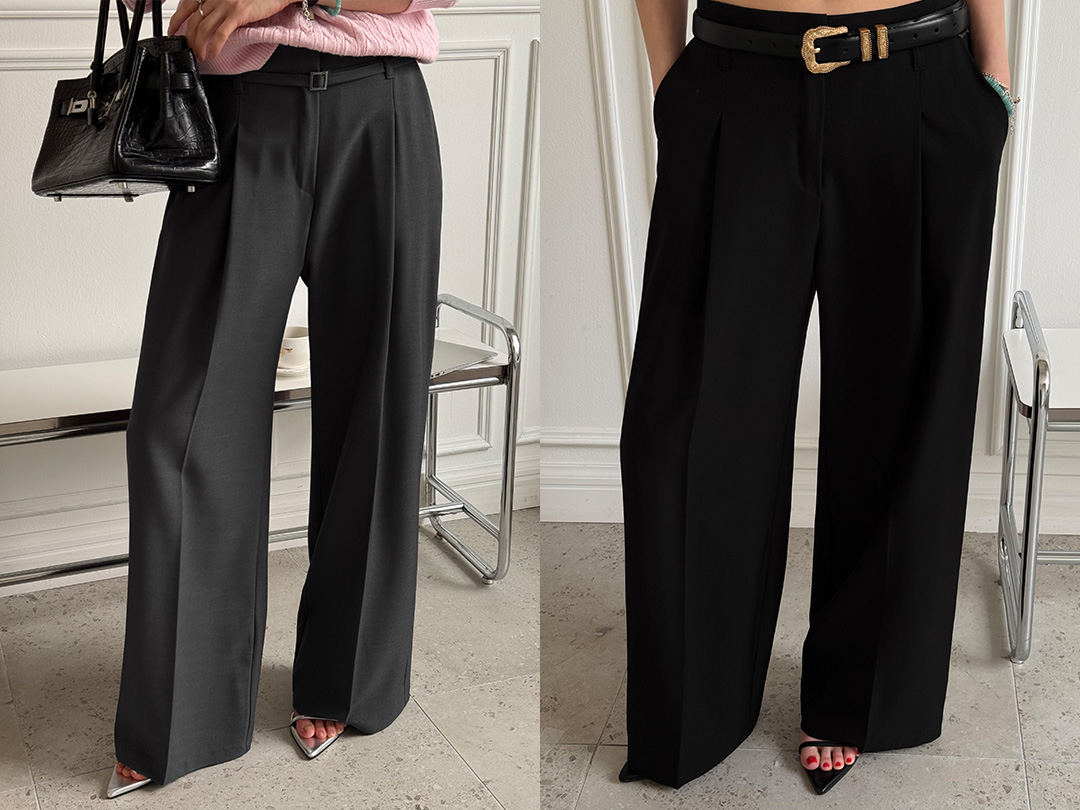 포멘크 벨트핀턱슬랙스