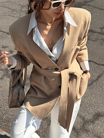 필타모 벨트노카라자켓