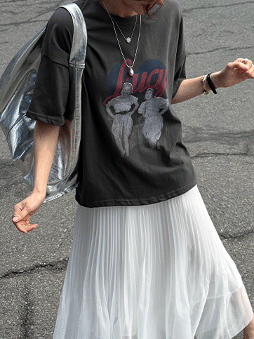 언보츠 나염반팔티