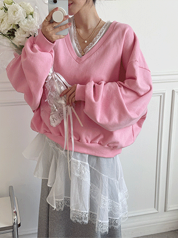 크하엘 브이넥맨투맨