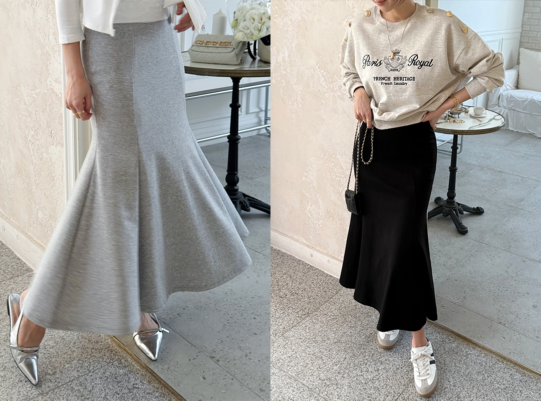 노펜오 밴딩롱스커트