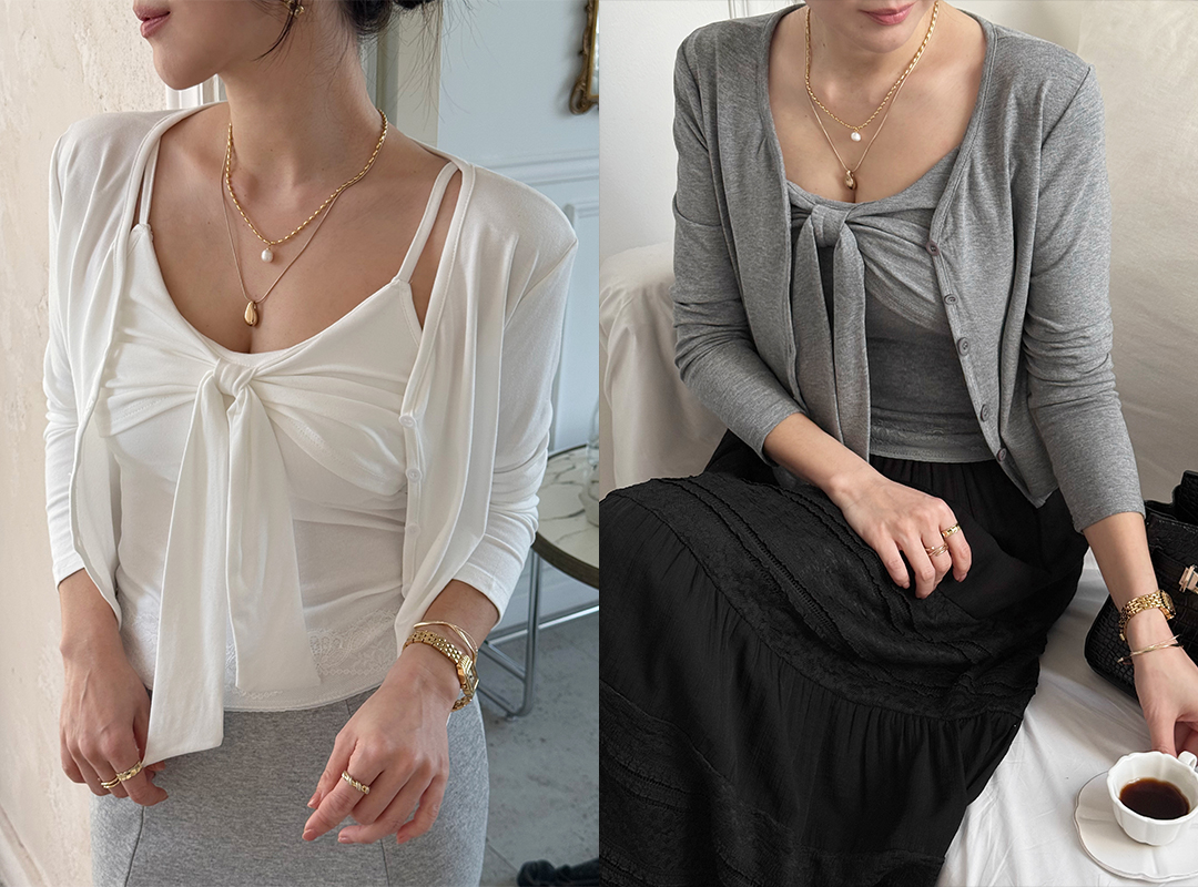 엘단트 나시가디건세트