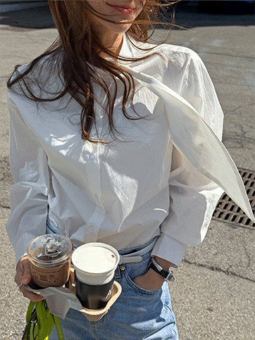 우펜브 스카프스트라이프셔츠