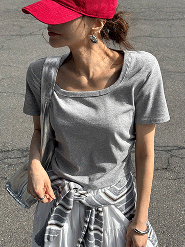 덴프벨 옆셔링크롭반팔티