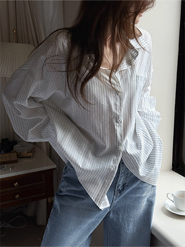 노비도 스트라이프셔츠