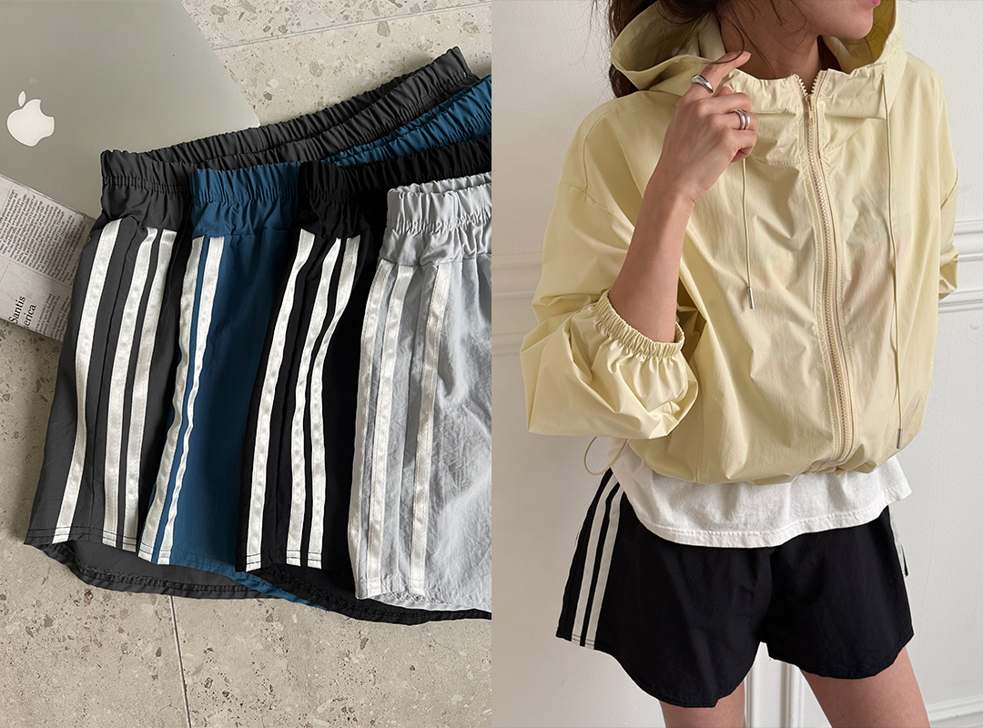 세아프 트랙바스락밴딩숏팬츠