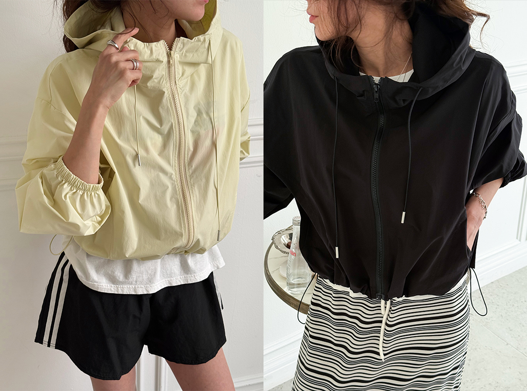 헤바초 후드바람막이점퍼