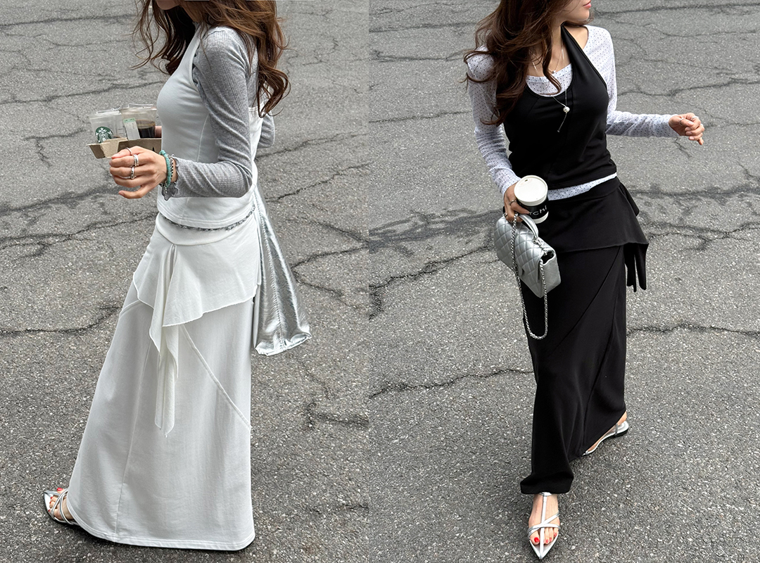 코비코 셔링밴딩스커트