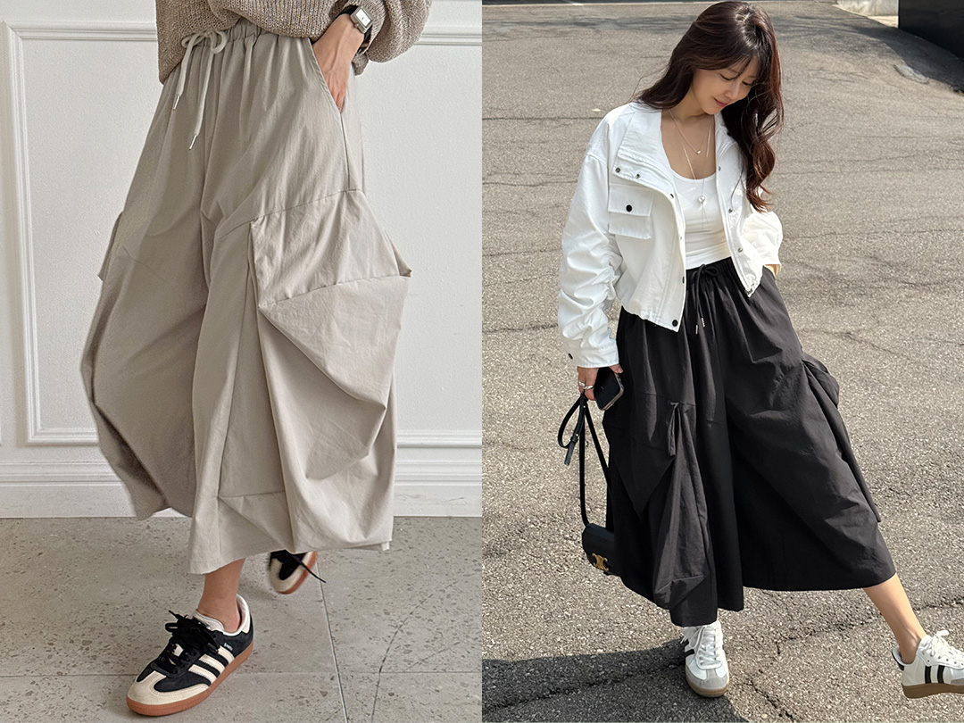 코밍트 밴딩치마바지