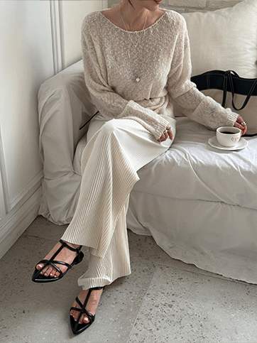 호제루 밴딩플리츠팬츠