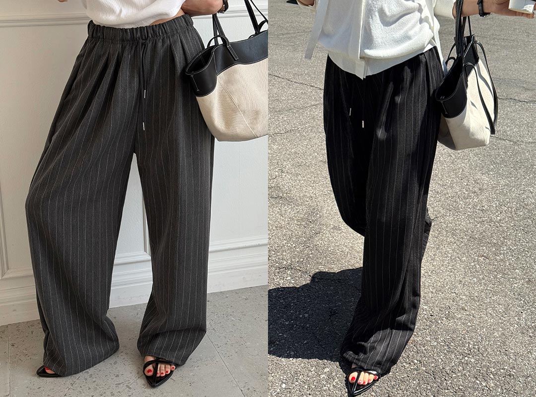 라르펠 밴딩스트라이프팬츠