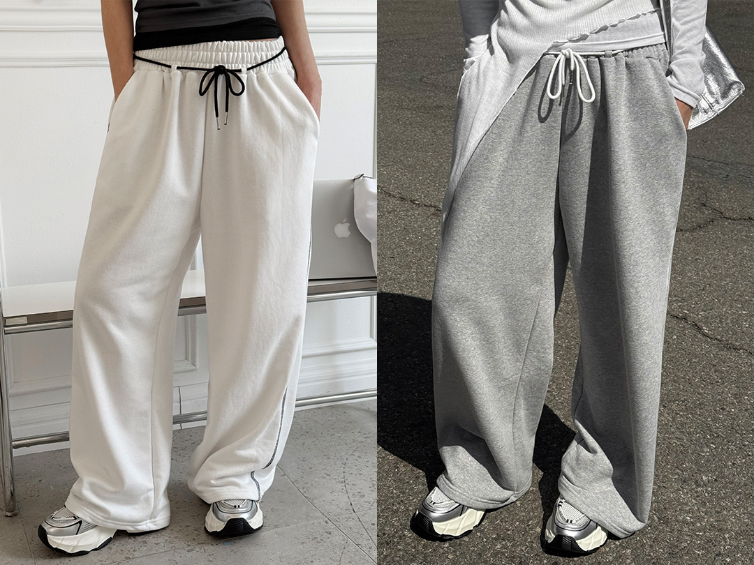 마구프 끈밴딩팬츠