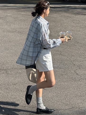 안오펠 체크셔츠