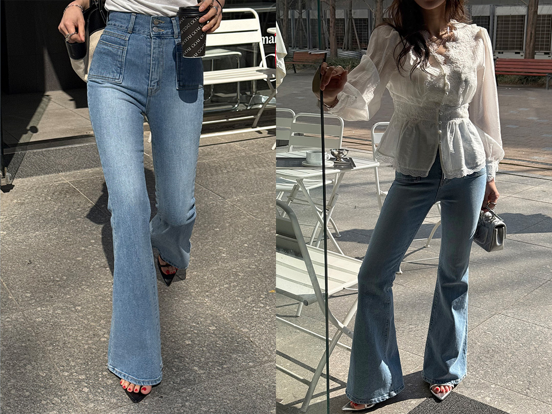 도젤트 하이웨스트부츠컷팬츠